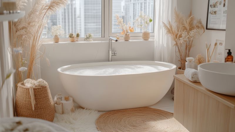 Indoor Bathtub Setup